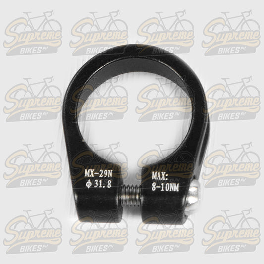 Traction C-29 Aluminum Seatpost Clamp, Bolt Type - Black