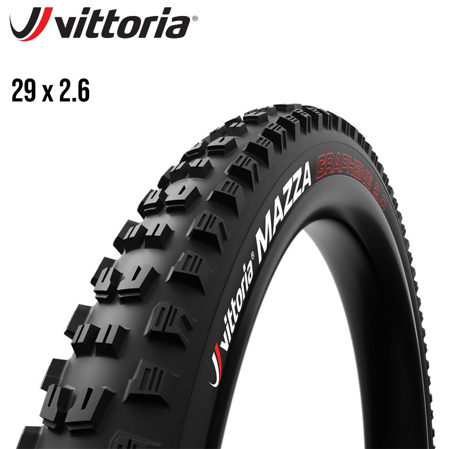Vittoria Mazza Enduro Tubeless 2PLY MTB Tire 29er - Black
