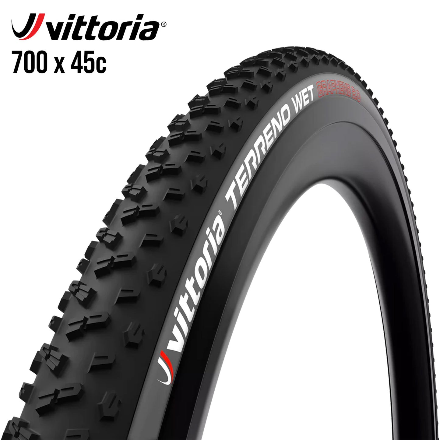 Vittoria Terreno Wet Gravel Endurance Tubeless-Ready Tire 700c - Anthracite / Black