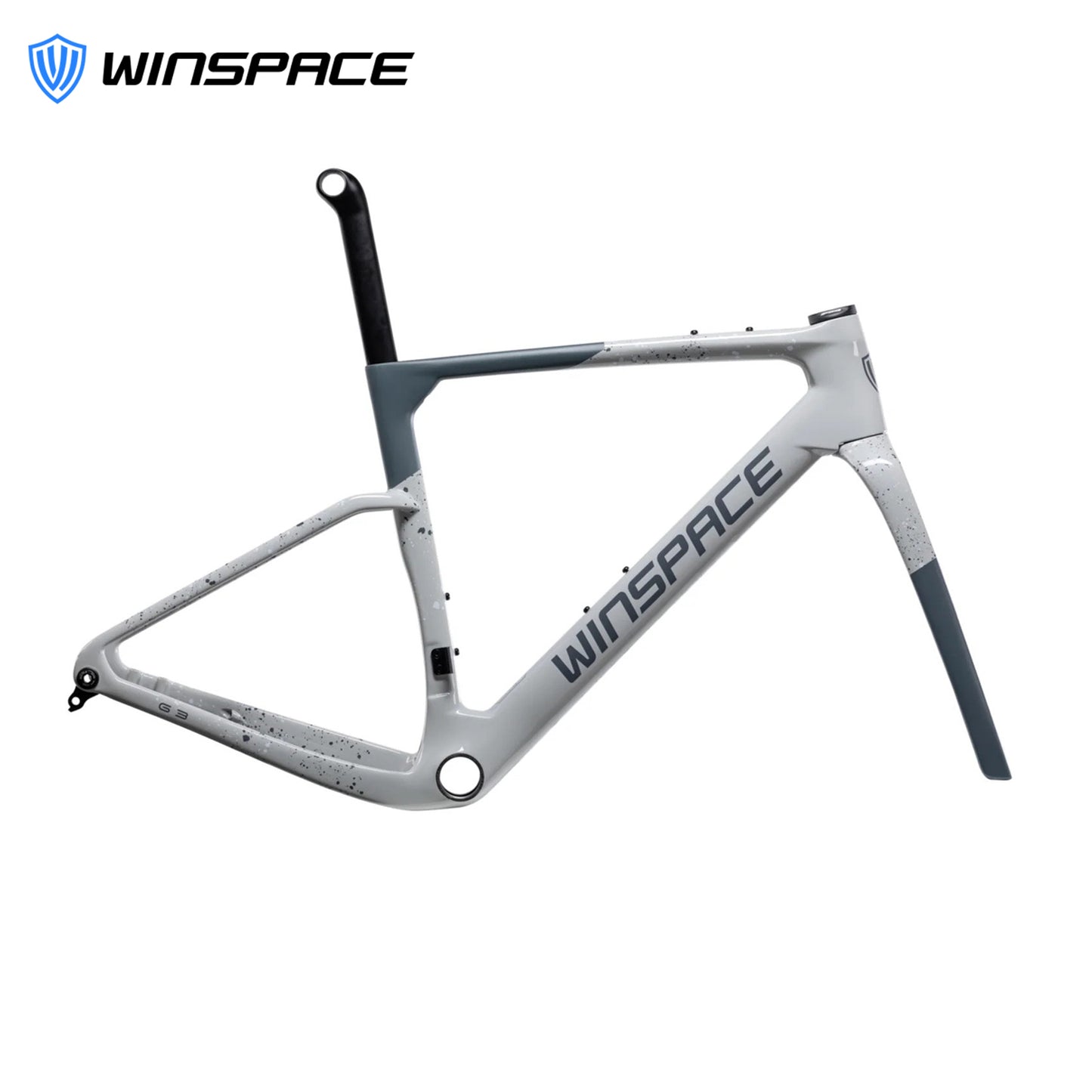 Winspace G3 Gravel Carbon Bike Frameset - Lunar Grey