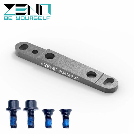 ZENO Cycle Parts Rotor Adaptor for FM Caliper to FM Mount Front - Black