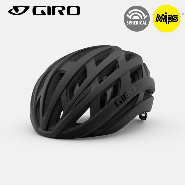 Giro HELIOS Spherical MIPS Road Bike Helmet - Matte Black Fade