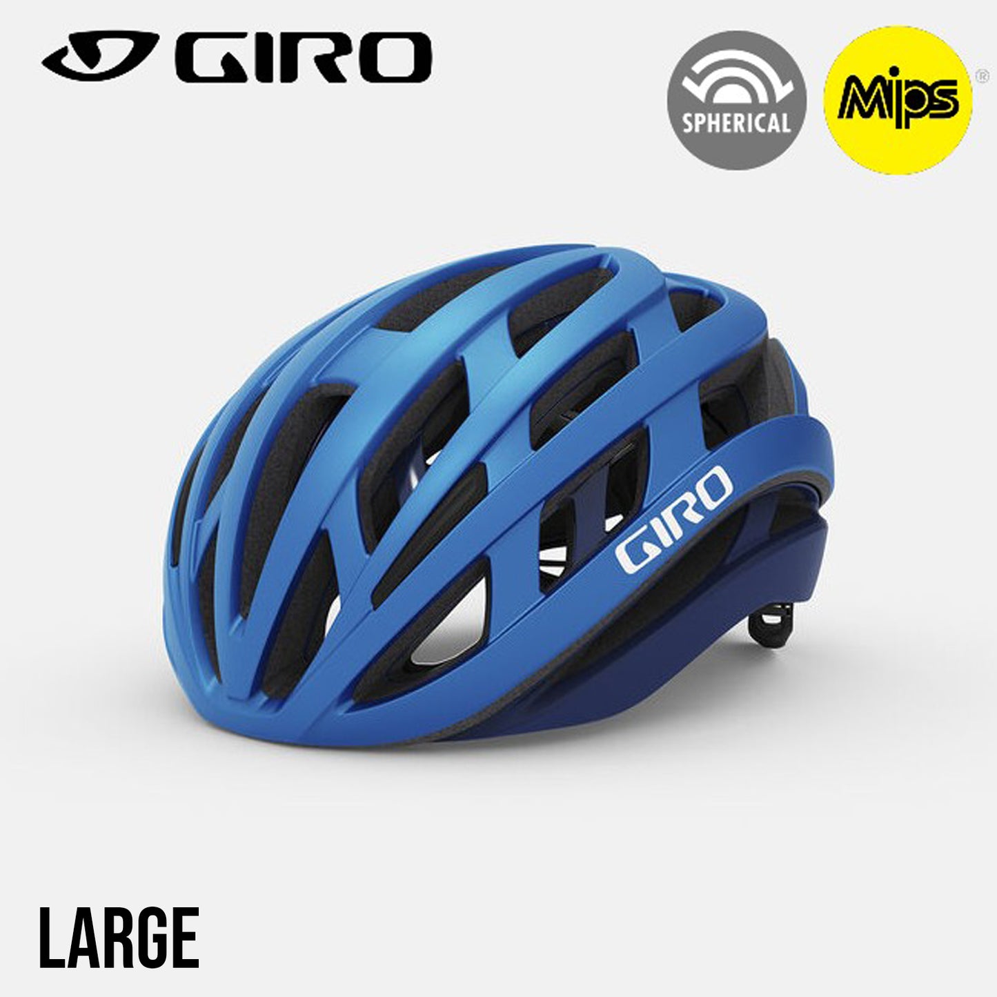 Giro HELIOS Spherical MIPS Road Bike Helmet - Matte Ano Blue