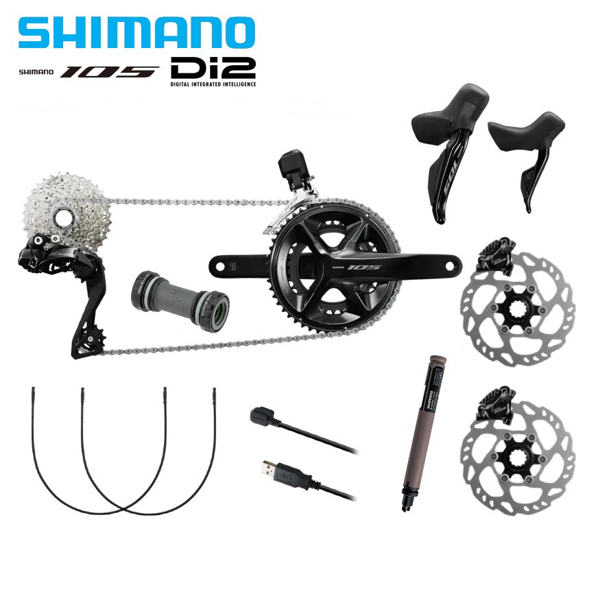 Shimano 105 DI2 R7100 12-Speed Electronic Shift Complete Groupset – Supreme  Bikes PH