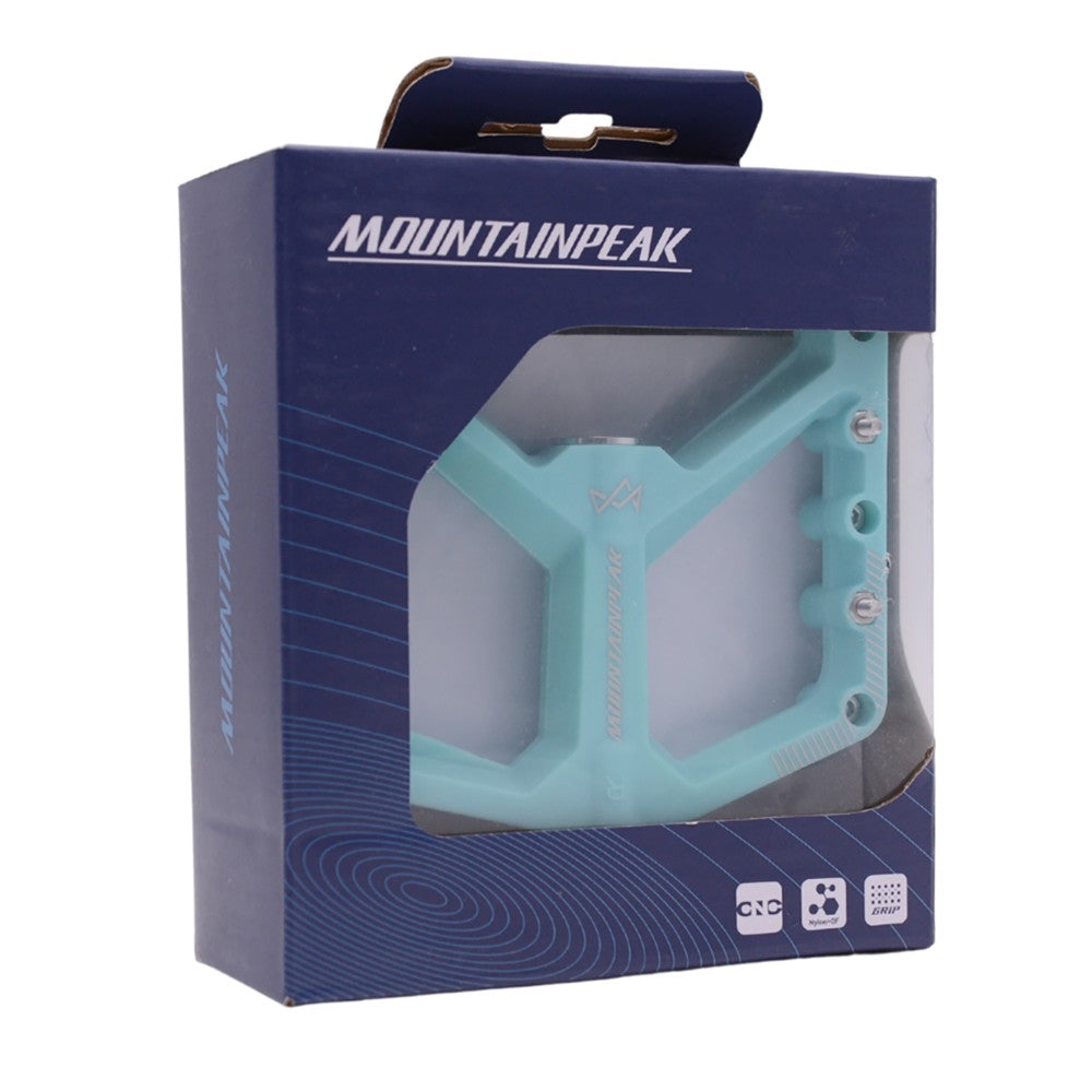 Mountain Peak CX5 Sealed Bearing Nylon Flat Pedal - Cyan