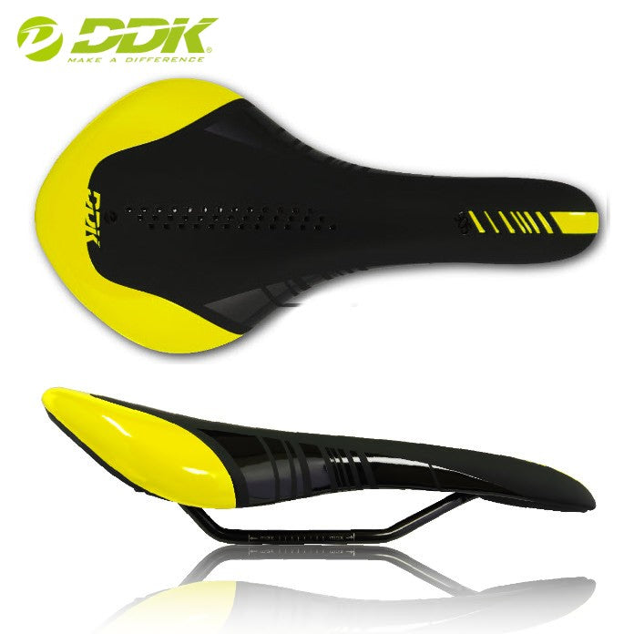 DDK 905 Race Saddle D9019 138mm 297g - Black / Yellow