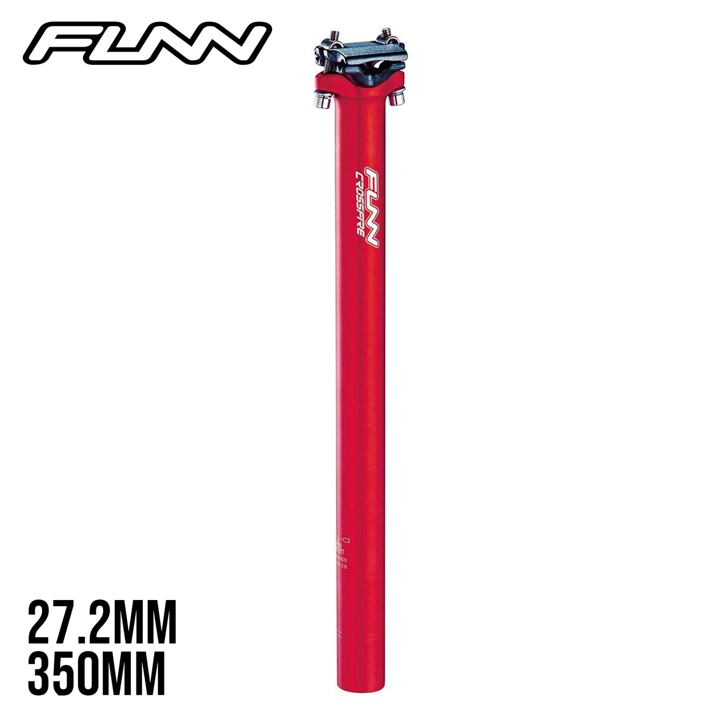 Funn Crossfire MTB Bike Seatpost Straight - Blast Red