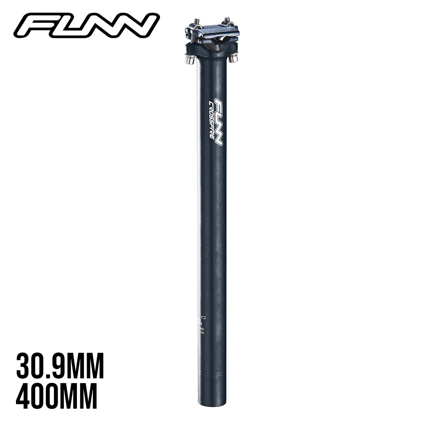 Funn Crossfire MTB Bike Seatpost Straight - Black