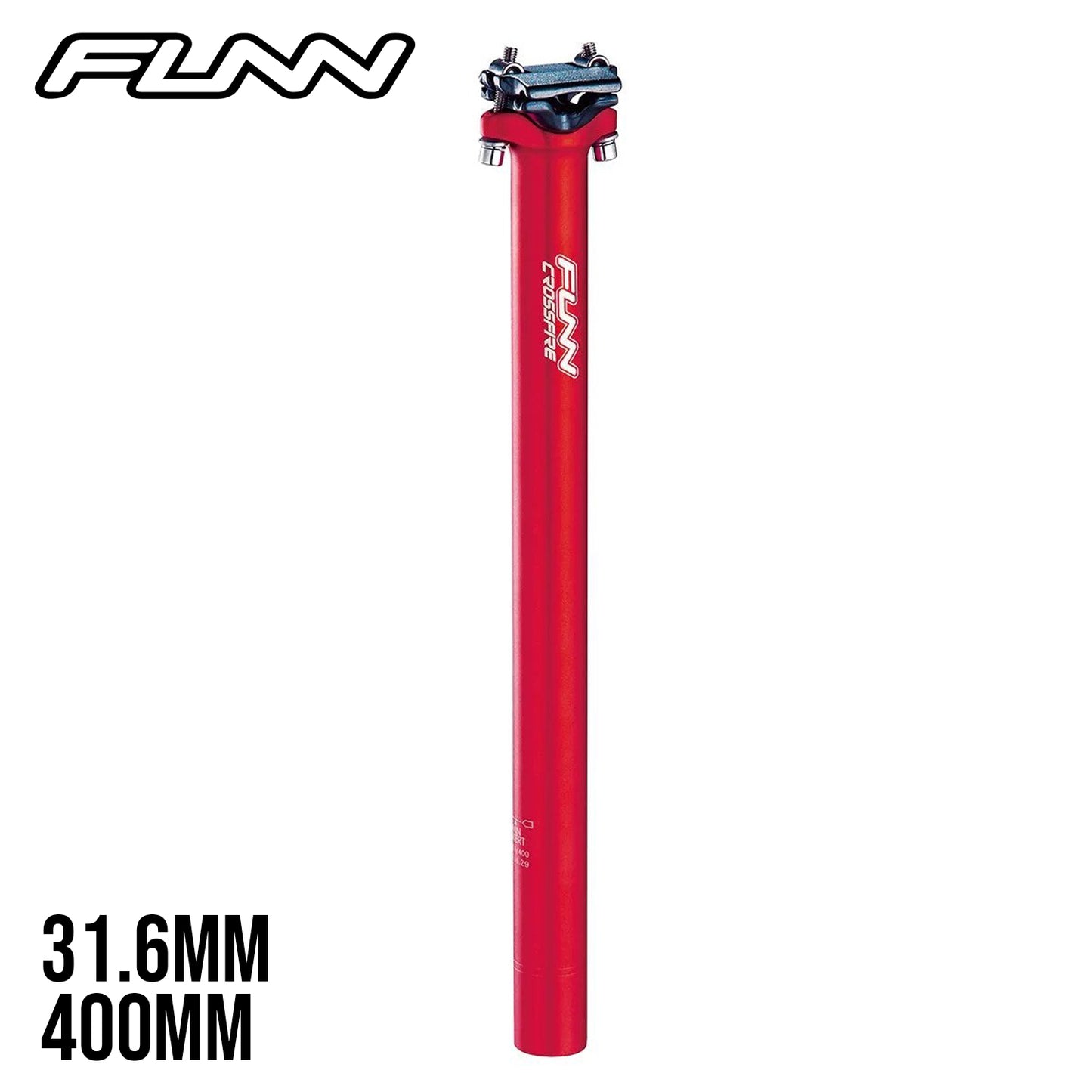 Funn Crossfire MTB Bike Seatpost Straight - Blast Red
