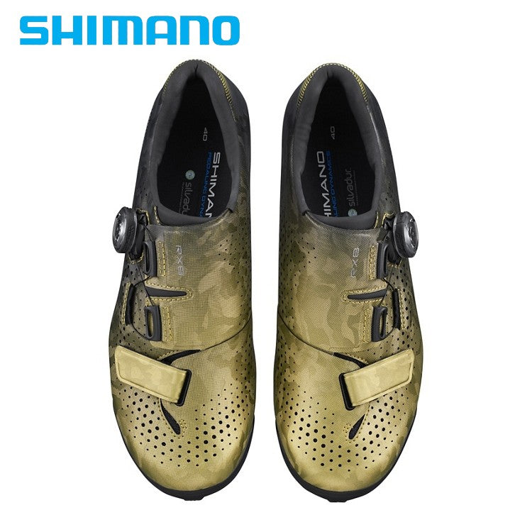 Shimano RX8 Women's Gravel / MTB Carbon Composite Bike Shoes SPD (SH-RX800 Women) - Yellow Gold