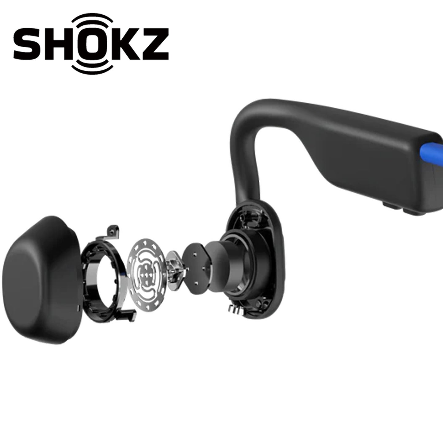 SHOKZ OpenMove Bone Conduction Open-Ear Lifestyle/Sport Headphones - Blue