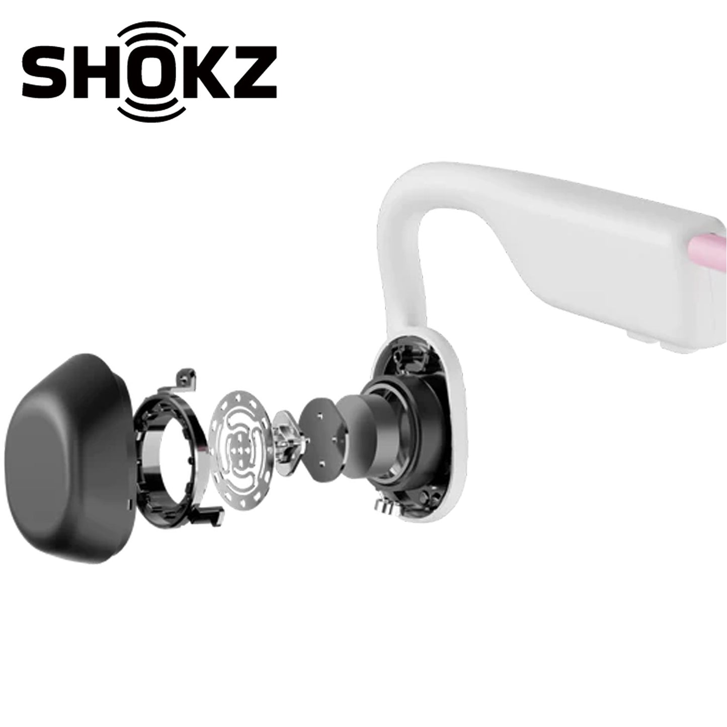 SHOKZ OpenMove Bone Conduction Open-Ear Lifestyle/Sport Headphones - Pink