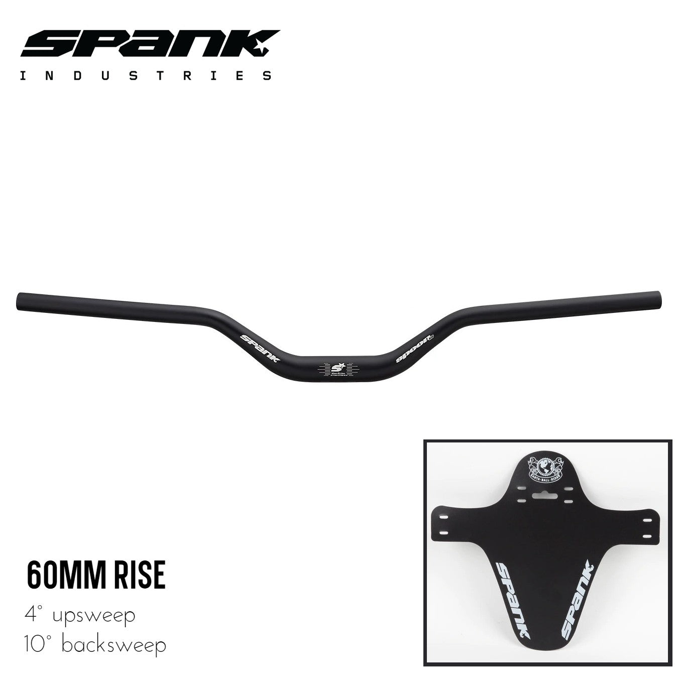 Spank Spoon Alloy Handlebar 785mm (adjustable) - Black