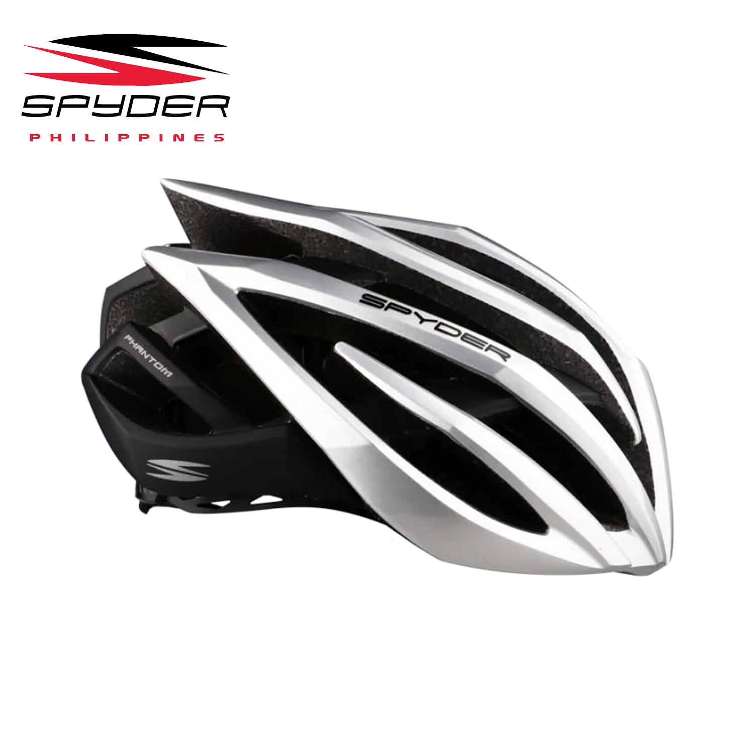 Spyder PHANTOM Bike Helmet for Road Silver/Black