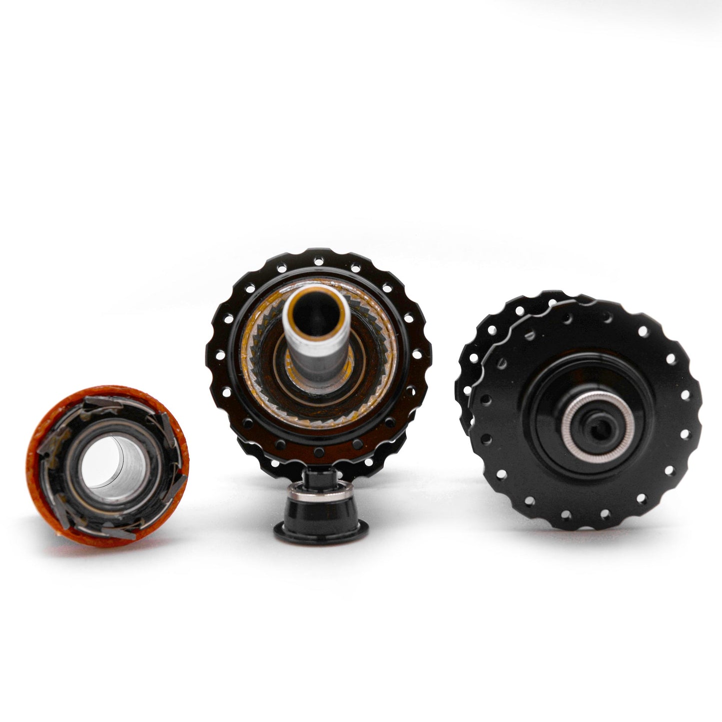 Speedone Pilot Hub Set QR / Thru Axle Non-Boost 32H 6-Bolt - Black