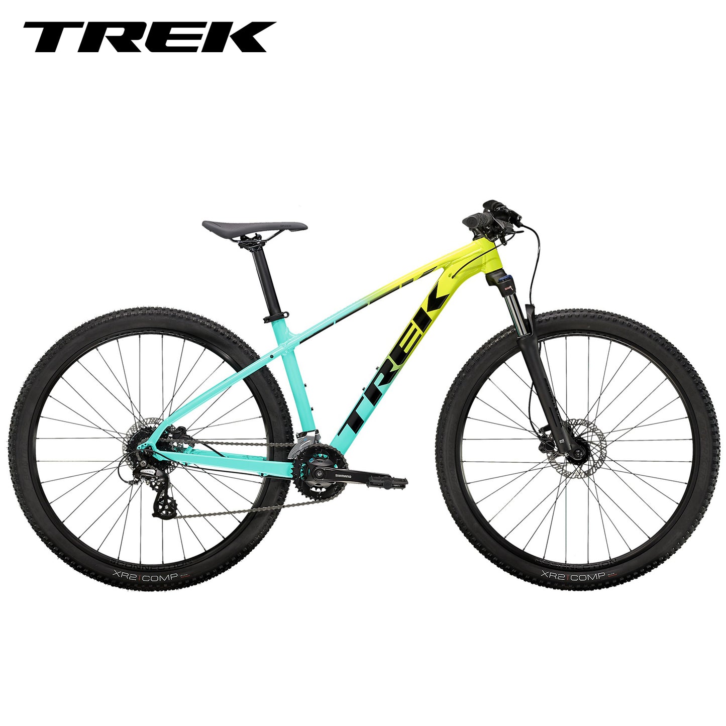 TREK Marlin 5 Gen 2 Cross Country Mountain Bike 29er - Volt to Miami Green Fade