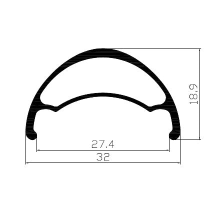 Weinmann U32 TL Lightweight MTB Rims 27.5