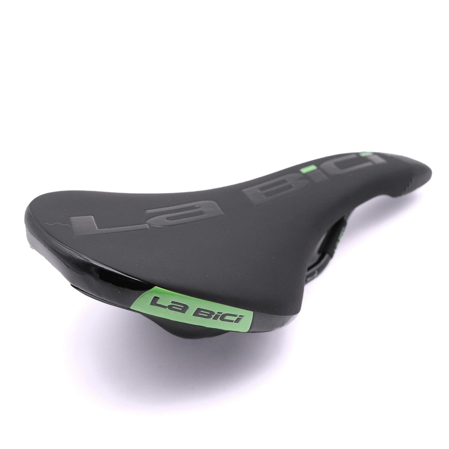 La Bici U4 Narrow Race Saddle 130mm 285g - Black / Green