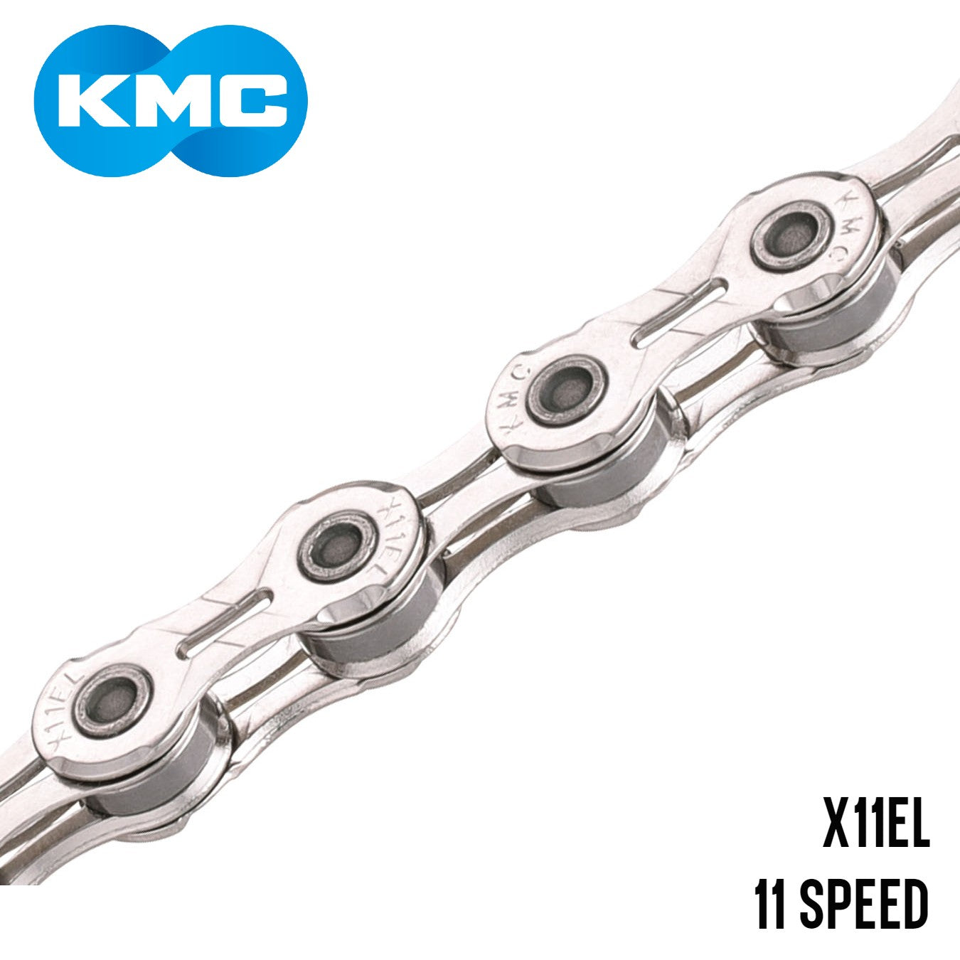 KMC X11EL Extra Light 11-Speed Bike Chain 118 Links - Silver