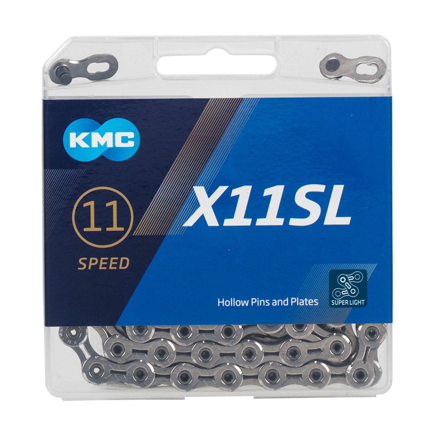 KMC X11SL Super Light 11-Speed Bike Chain 118 Links - Silver
