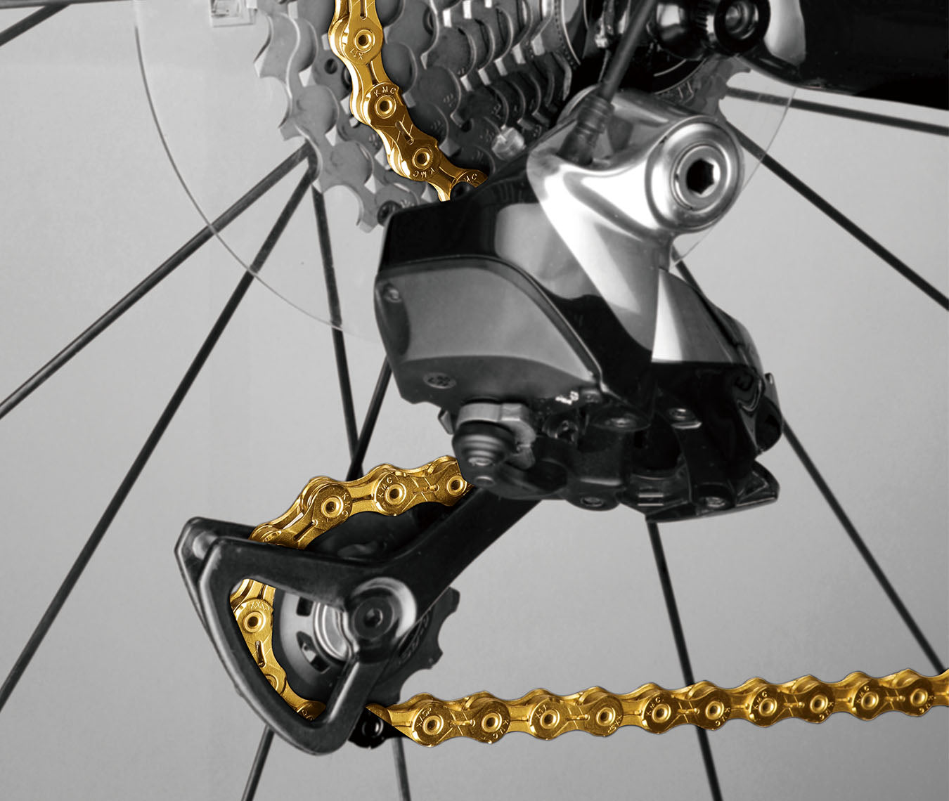 KMC X11SL Super Light 11-Speed Bike Chain 118 Links - Gold
