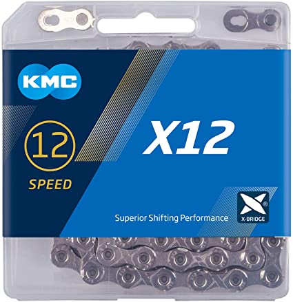 KMC X12 12-Speed Bike Chain 126 Links - Silver