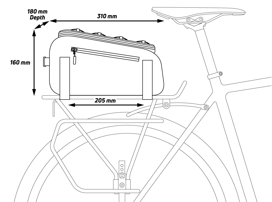 Zefal Traveler 40 Bike Rear Bag 9 Liters Capacity