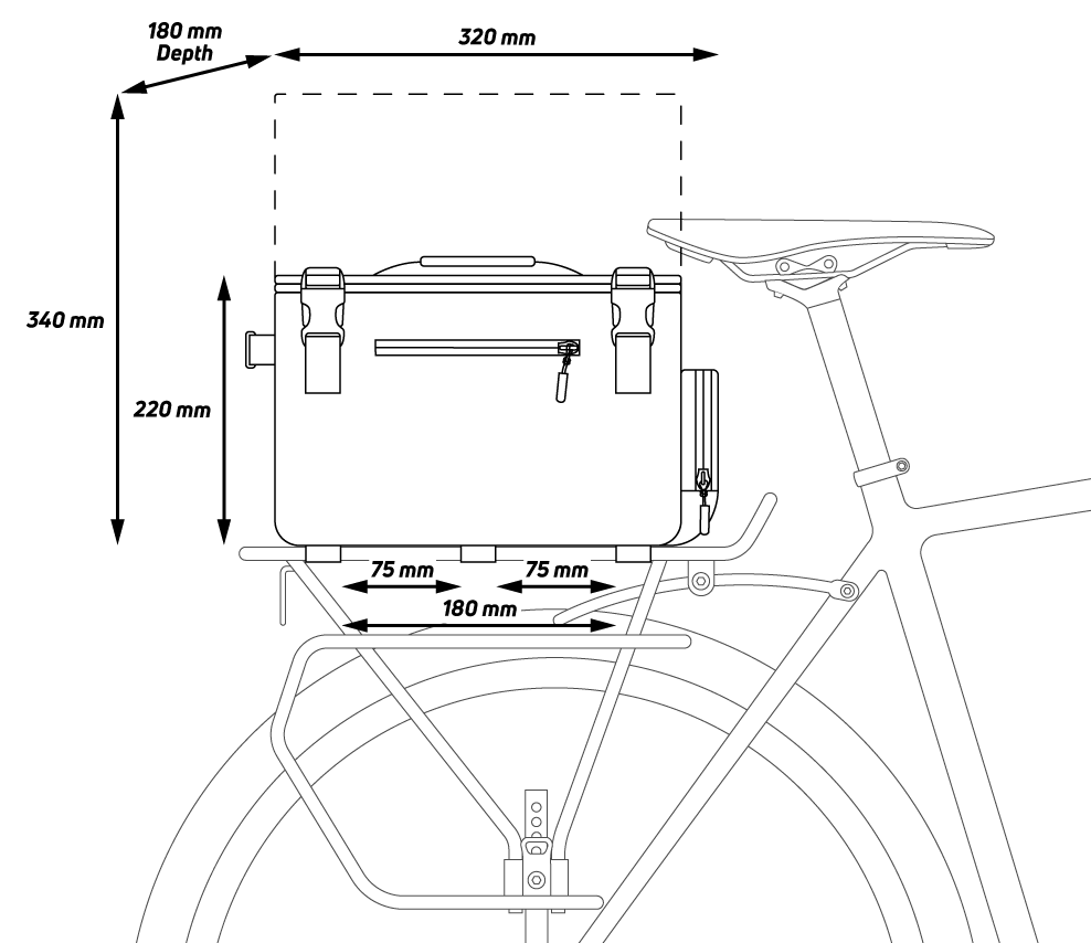 Zefal Z Traveler 60 Bike Rear Bag 20 Liters Capacity