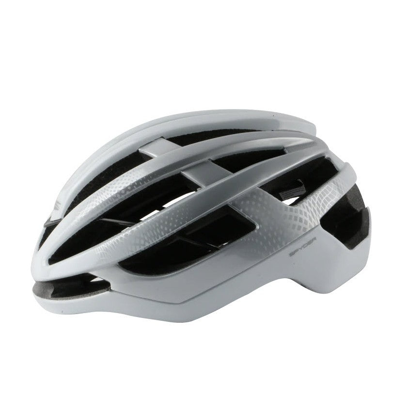 Spyder CARVE Road Bike Helmet Lightweight - Gloss White / Silver