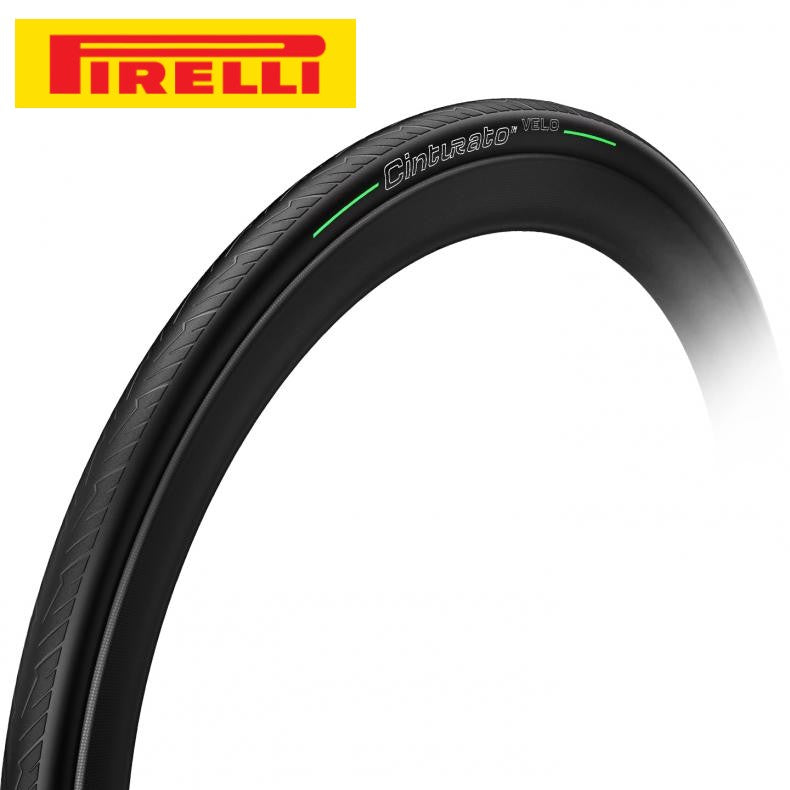 Pirelli Cinturato Velo Road Bike Tire TLR Tubeless Ready SmartNET - Bl ...