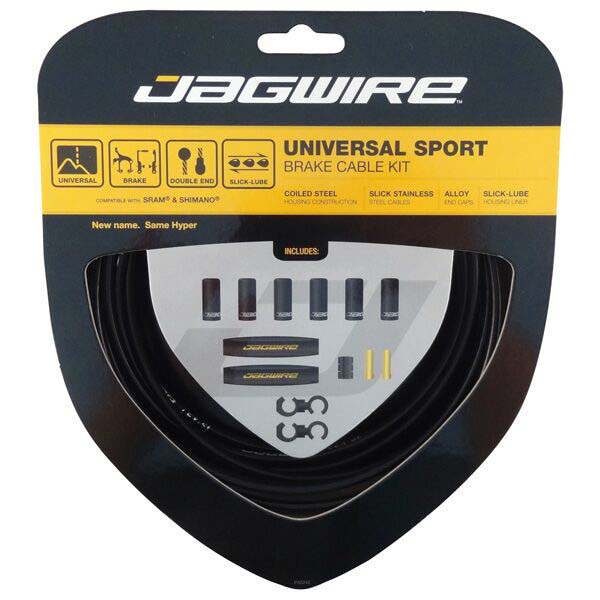 Jagwire Universal Sport Brake Cable Kit Stainless with Housing - Black (UCK400)