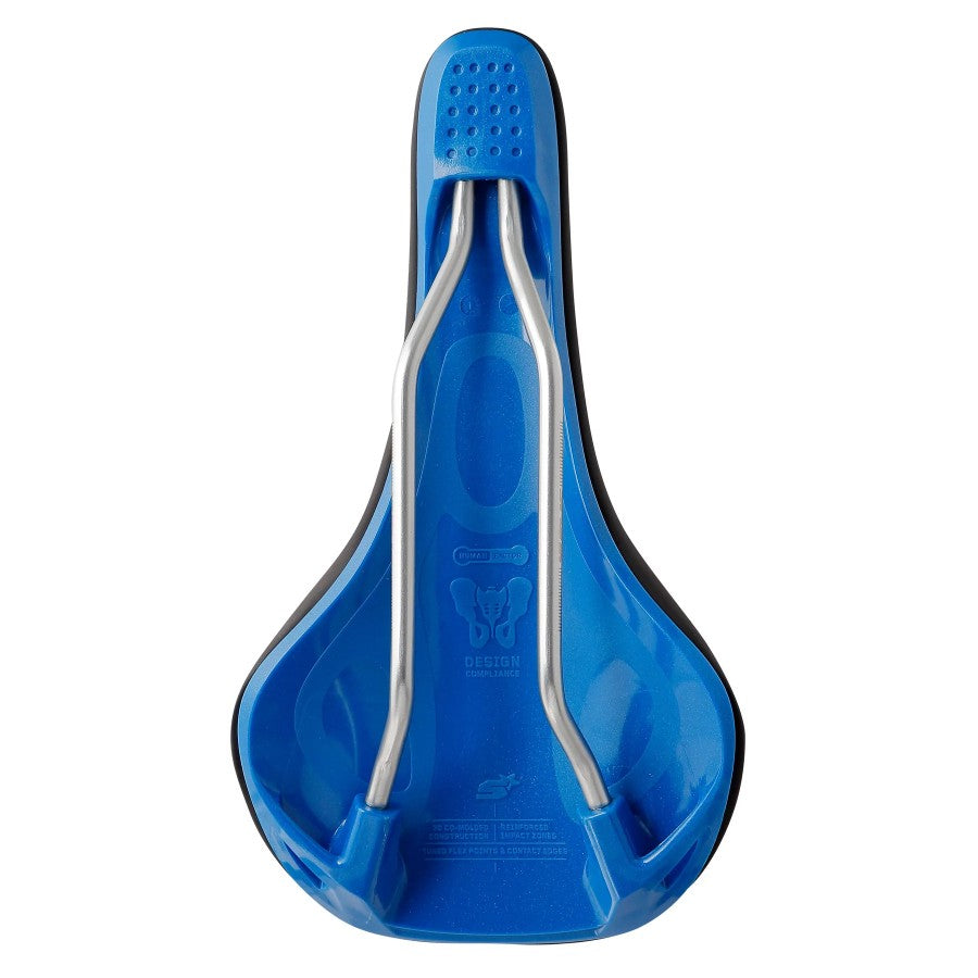 Spank Oozy 220 MTB 144mm Bike Saddle - Black/Blue