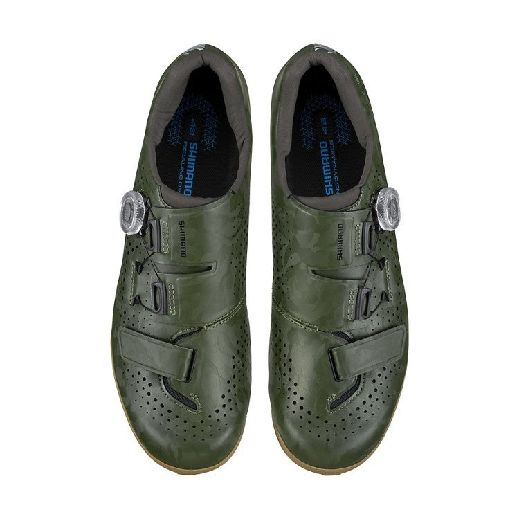 Shimano RX6 Gravel / MTB Carbon Reinforced Bike Shoes SPD (SH-RX600) - Green