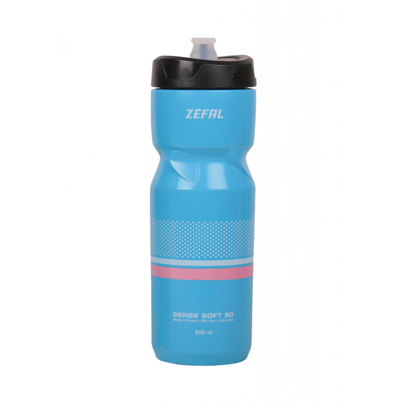 Zefal Sense Soft 80 Ergonomic 800ml Water Bottle for Bikes - Blue