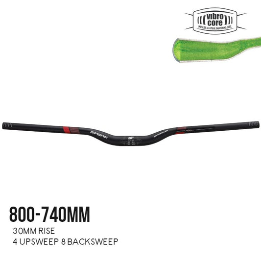 Spank Spike 800 VIBROCORE Bar - Black/Red