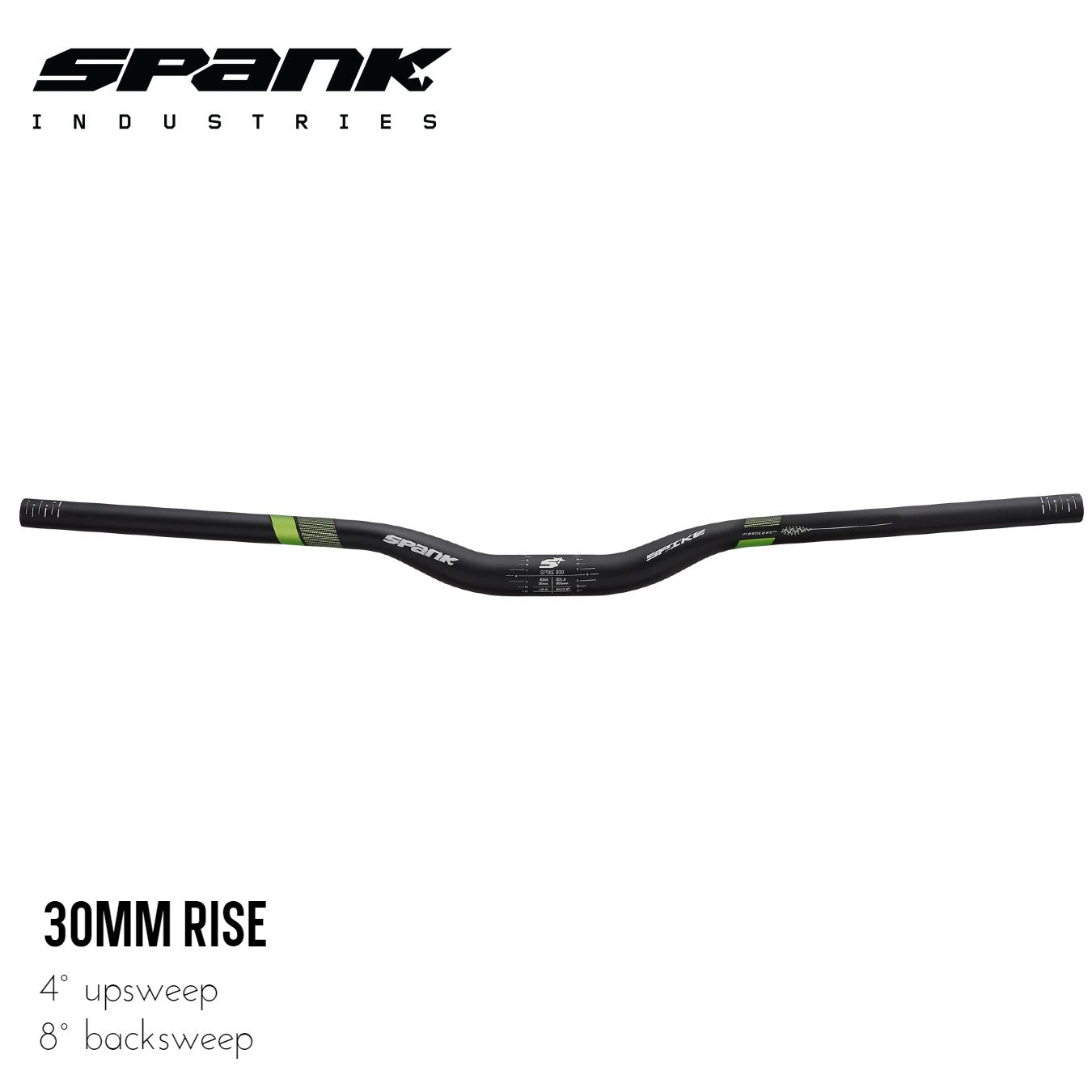 Spank Spike 800 VIBROCORE Bar - Black/Green