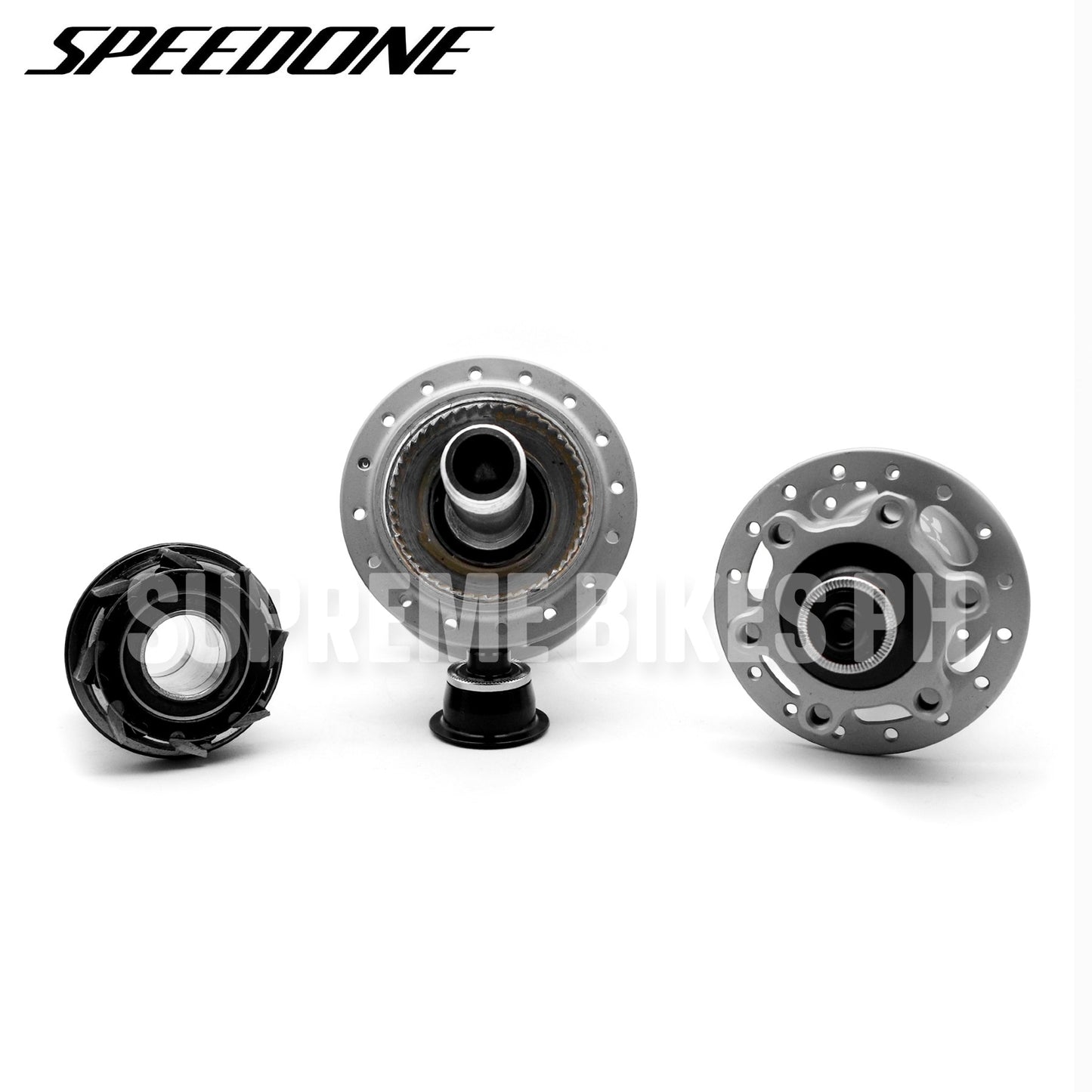 Speedone Torpedo 8 Pawls Hub Set QR / Thru Axle Non-Boost 32H 6-Bolt - Titanium