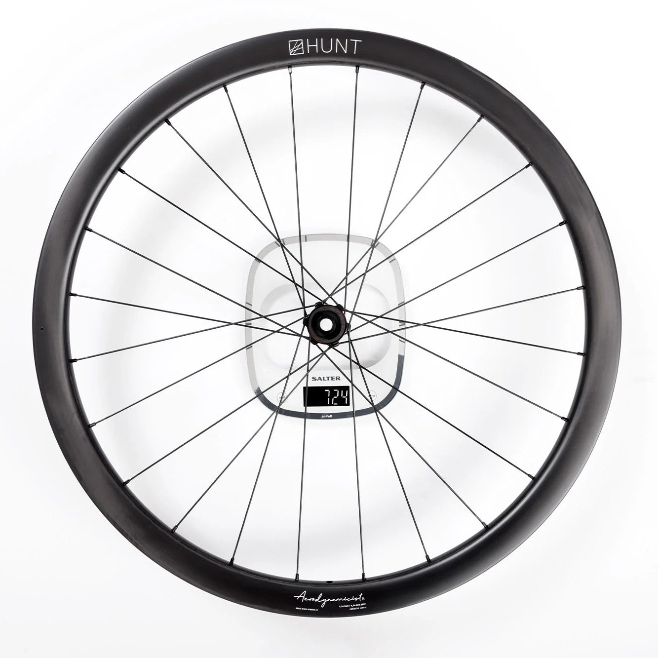 HUNT 34_34 Aerodynamicist Carbon Disc Wheelset TA 1264 grams Ratchet 40T