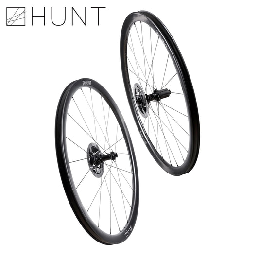 HUNT 34_34 Aerodynamicist Carbon Disc Wheelset TA 1264 grams Ratchet 40T