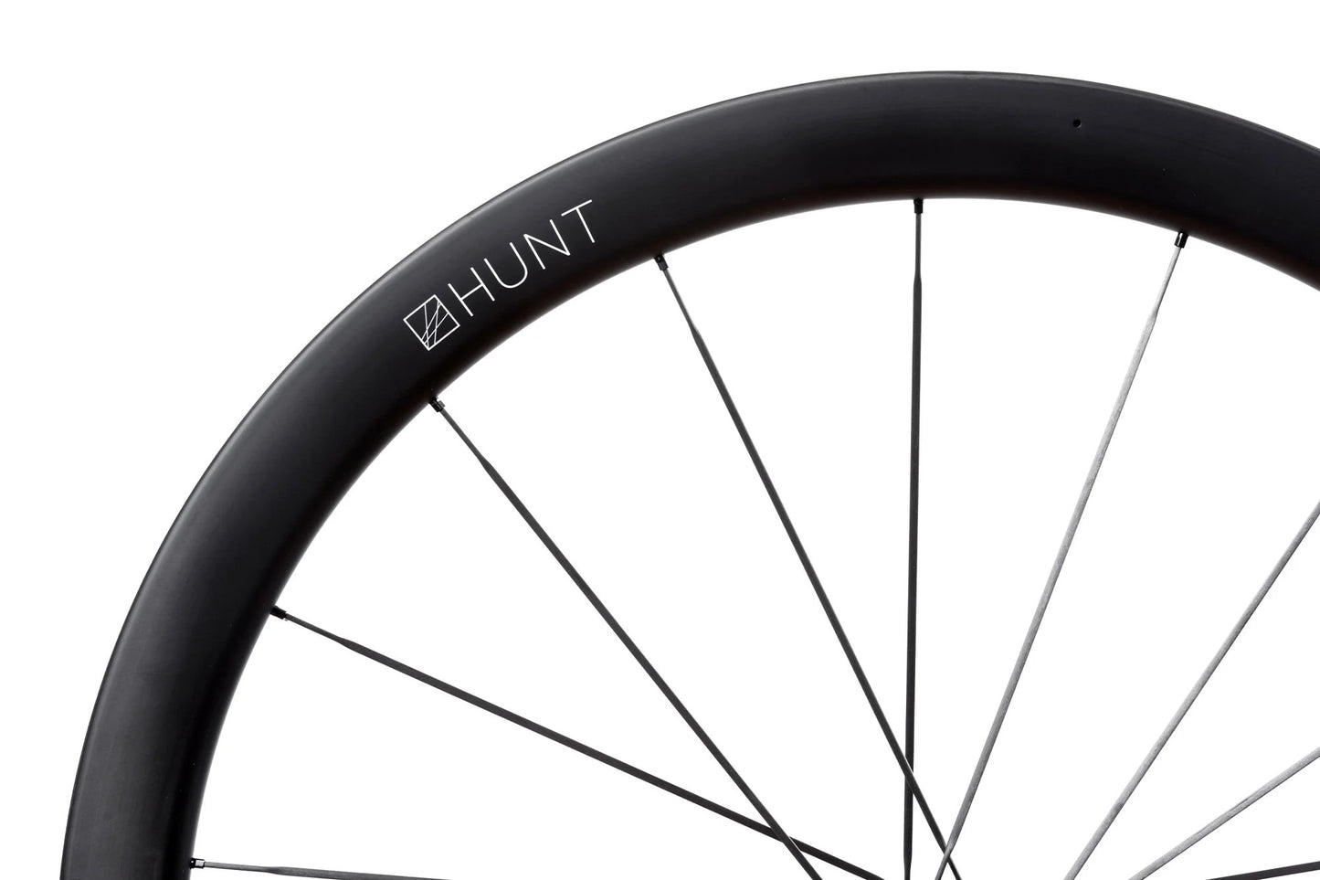 HUNT 44_46 Aerodynamicist UD Carbon Spoke Disc Wheelset TA 1274 grams Ratchet 40T