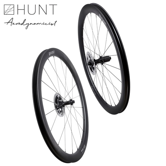 HUNT 44_46 Aerodynamicist Carbon Disc Wheelset TA 1346 grams Ratchet 40T