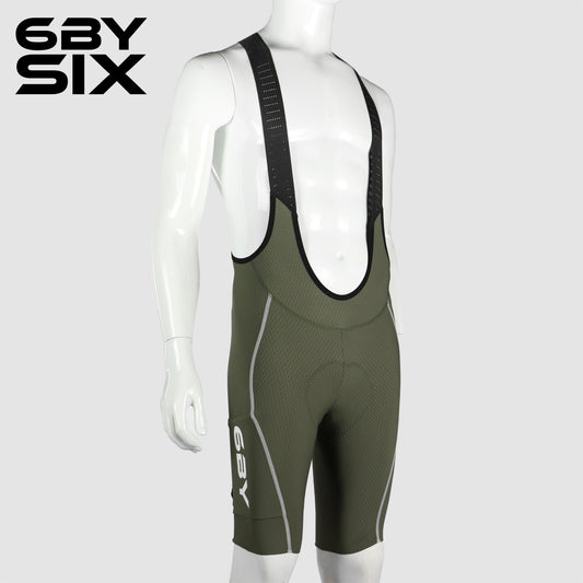 6bySix Adaptive Bib Shorts - Army Green