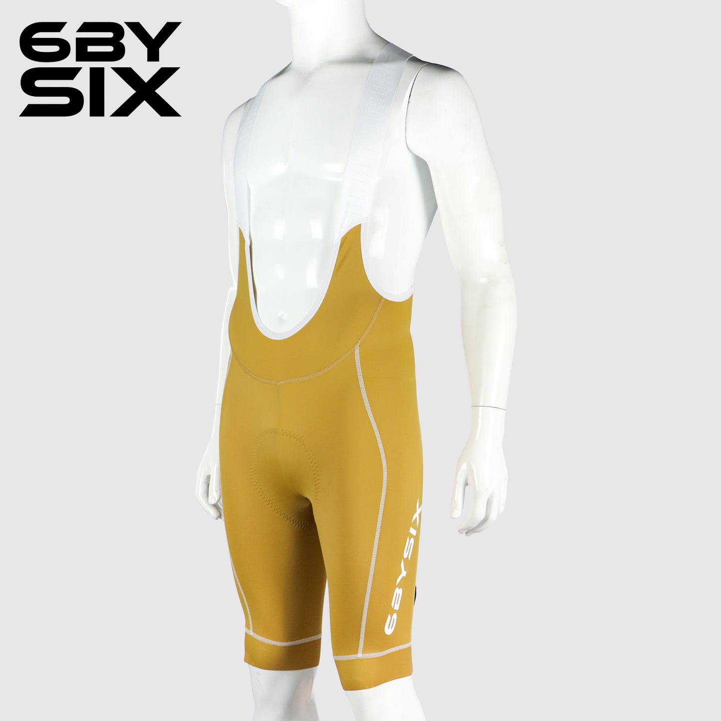 6bySix Progress Bib Shorts - Mustard Yellow