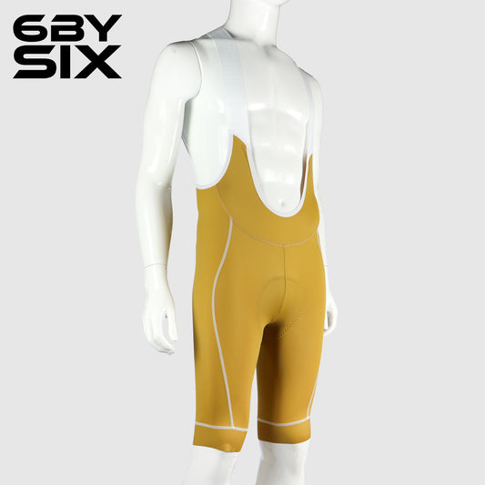 6bySix Adaptive Bib Shorts - Mustard Yellow