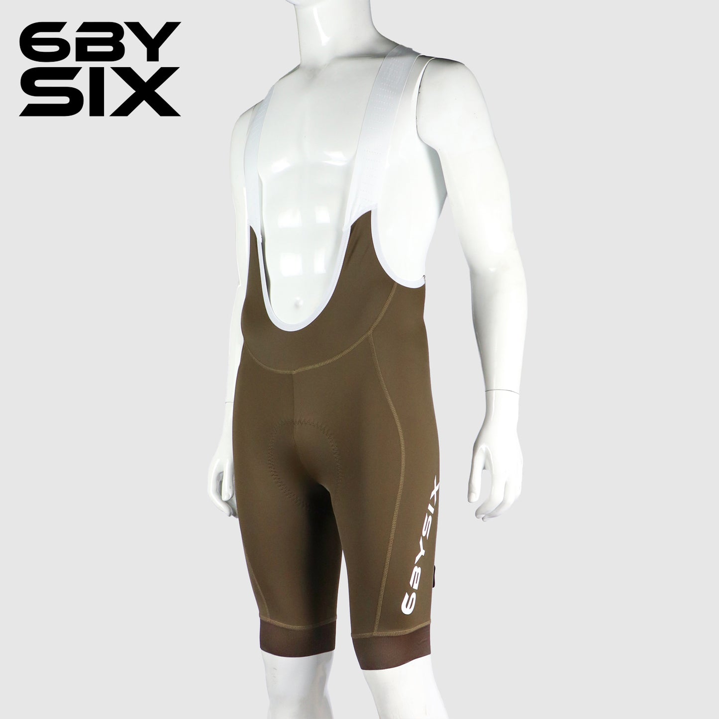 6bySix Progress Bib Shorts - Brown Tan
