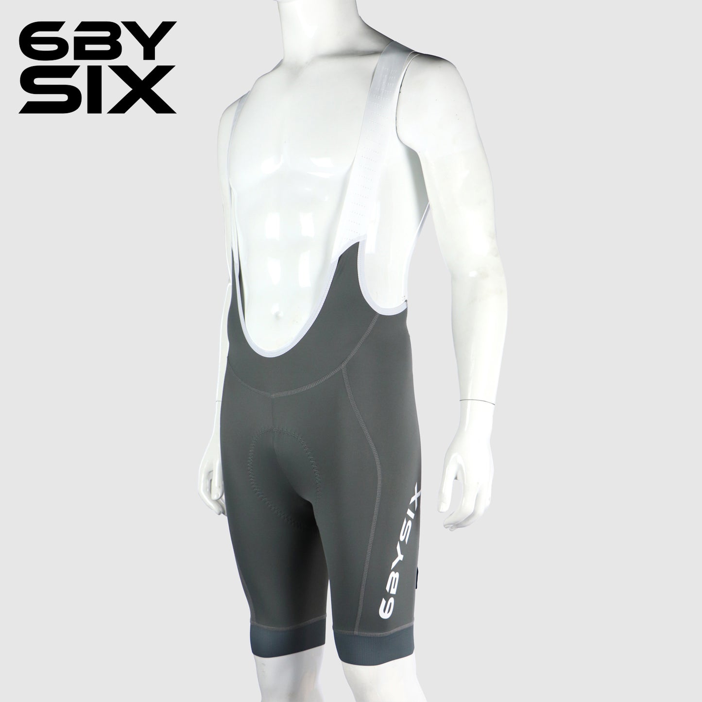 6bySix Progress Bib Shorts - Dark Grey