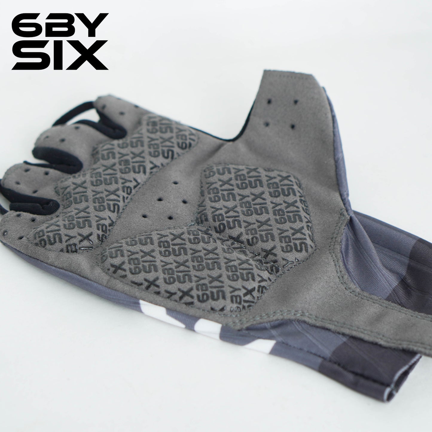 6bySix White Bicycle Gloves - G086