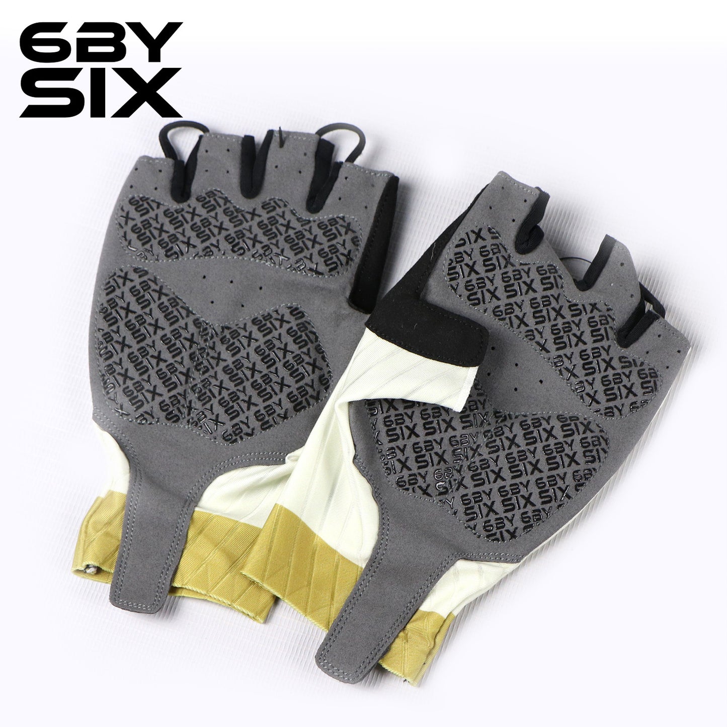 6bySix Serpent White Bicycle Gloves - G097