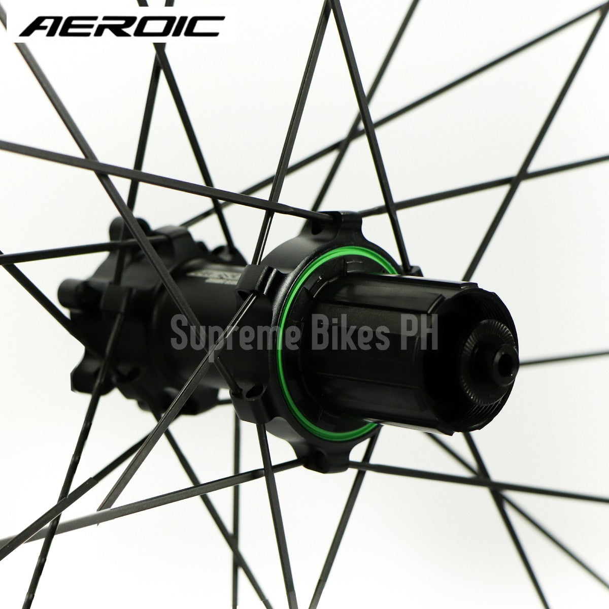 Aeroic Aero 50D Carbon Disc 700c Road Bike Wheelset HG Hub Pillar