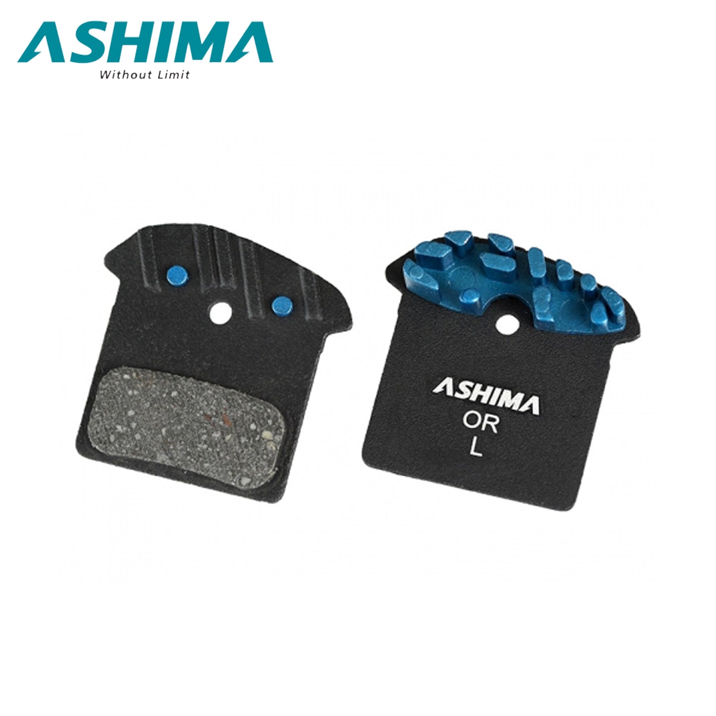 Ashima Disc Brake Pad w/ Cooling Fins AT0106-OR-A